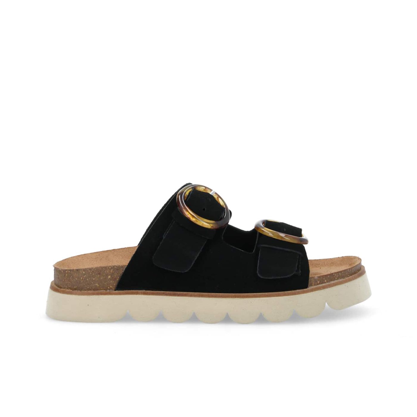 SANDY SLAP W - SUEDE - BLACK